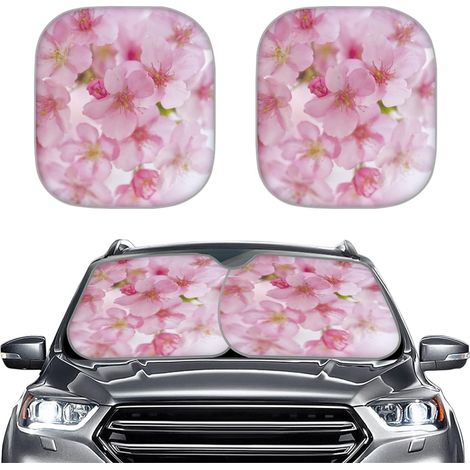 Empreinte de main rouge Pare-soleil pare-brise voiture Pliable (1/5)