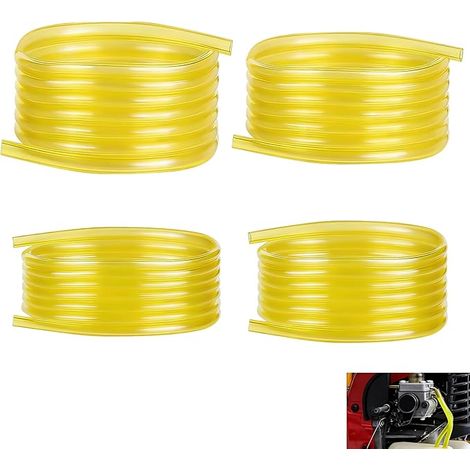 4 Pièces Tuyau Durite Essence, Durite Tronçonneuse 1,5 m (2mm x 3.5mm, 2.5mm x 5mm, 3mm x 5mm, 3mm x 6mm), Tuyau Carburant Flexible Résistant Huile et Essence Débroussailleuse Souffleur Tondeuse Petit (1/5)