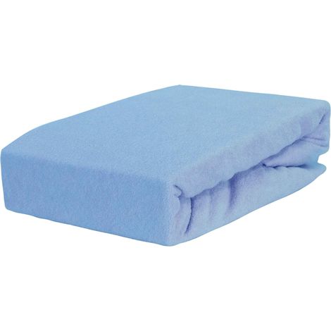 Drap-housse en éponge bleu 220x200