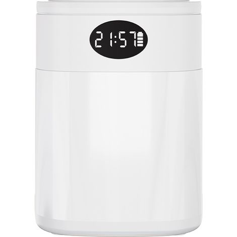 Veilleuse LED 7 couleurs avec horloge et télécommande — Double mode (rechargeable/secteur) — Idéale pour une utilisation nocturne, le camping et l'allaitement (lumière d'ambiance)