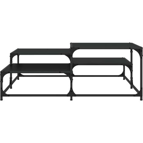 Mesa de centro Roble Negro 107 x 107 x 40 cm vidaXL (1/5)