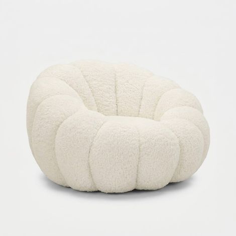 Moderner gepolsterter Wohnzimmersessel Boubble Ivory Embrace (1/5)