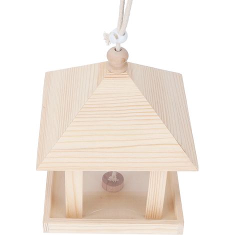 Hängendes Vogelnest, hölzernes Vogelfutterhaus und Nistkasten, Gartendekoration, Baumschmuck, DIY-Zubehör. (1/5)