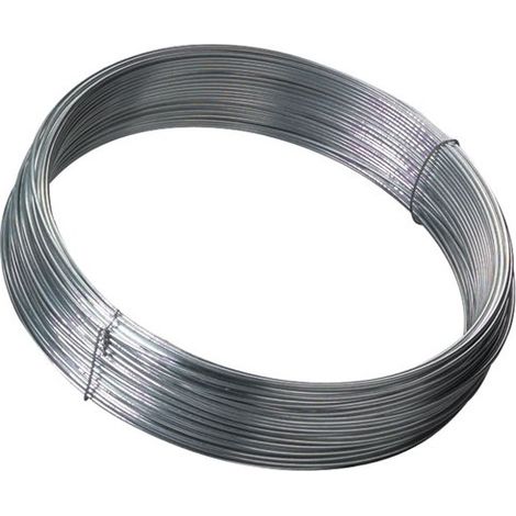 Fil métallique tension galvanisé 2,10 mm – Rouleau 100 m – Acier pour grillages – Résistance à la corrosion
