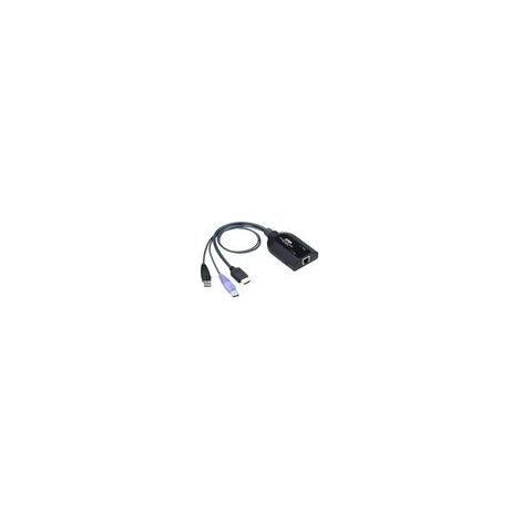 Aten KA7188 cable para video, teclado y ratón (kvm) Negro