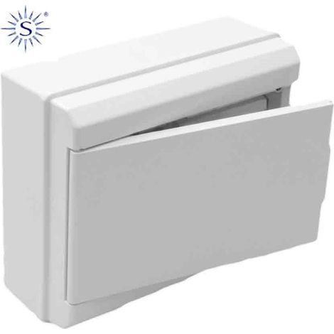 Box mit Deckel zur Verteilung von 1 bis 4 ICP + 8 Elementen weiß 277x188x55mm Einziehbarer Boden 697CB