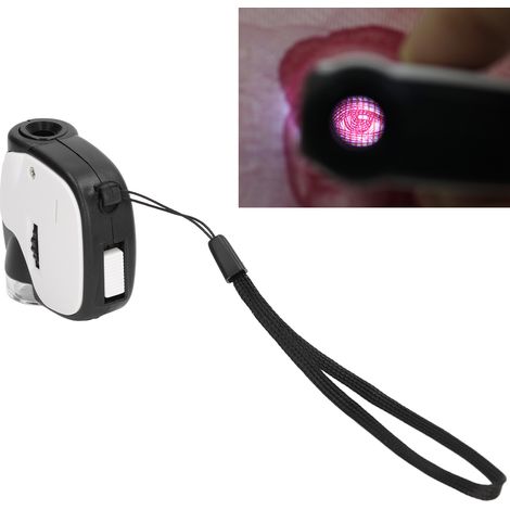Mini loupe portable haute définition 55x à LED pour pinces de téléphone portable et microscopes avec éclairage LED pour la détection de faux billets et l'impression électronique (1/5)