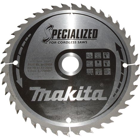 Makita B-32954 SPECIALIZED Lama per Sega 165x20x40Z