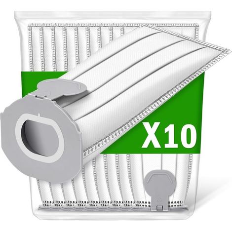 10 sacs pour aspirateur compatible avec Vorwerk Kobold VK7 FP7, Sac de filtres de rechange pour de Kobold VK7 Sacs accessoires Filtre (1/5)