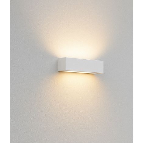 Applique Bianco a LED da Esterno IP65 Biemissione 14W con Selettore Colore, 1100 Lumen, Luce Calda Naturale Fredda, Alluminio, per Facciata