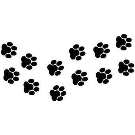Lot de 10 autocollants en vinyle à motif de pattes de chat/chien (1/5)