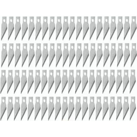 100 lames de rechange en alliage d'aluminium pour couteaux de sculpture, compatibles avec Pretul. (1/5)