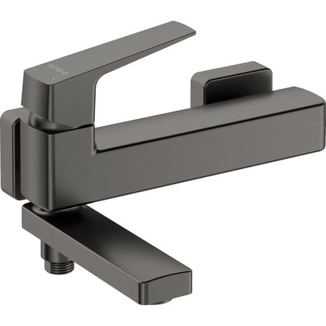 PVD Titan Wannenmischer mit schwenkbarem Auslauf Deante BLUR BQLD12M Titan (1/5)