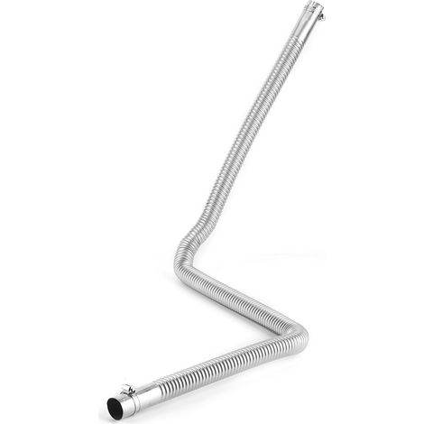Tuyau d'échappement en acier inoxydable pour chauffage de stationnement diesel, flexible de ventilation 2,5 cm (1 pouce) de diamètre intérieur, longueur 100 cm (39,4 pouces). (1/3)