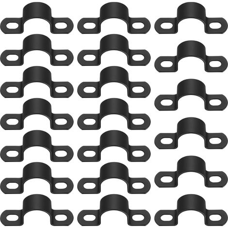 20 x U-Clamps, U-Clamp Hose Clamp Heavy Duty Diameter 26 mm, Pipe Clamp Clamp Holder for Gas Water Pipe Attachment (1/5)
