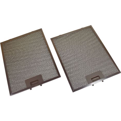 Universal Metal Cooker Hood Grease Filters 320 x 260 mm Pack of 2 (1/5)