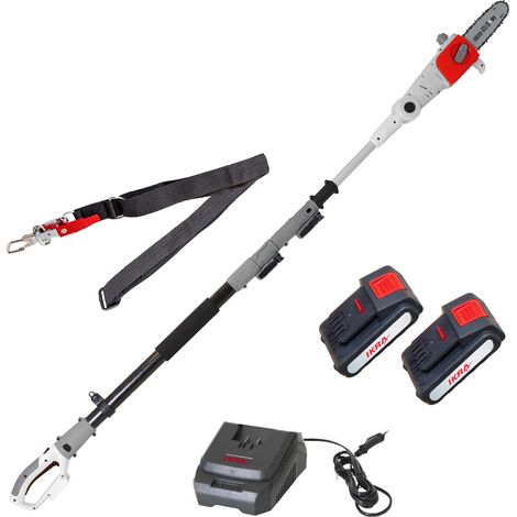 IKRA potatore telescopico ICPS 2020, altezza di lavoro 4 m, incl. 2 batterie 20V, caricabatterie rapido e tracolla (1/5)