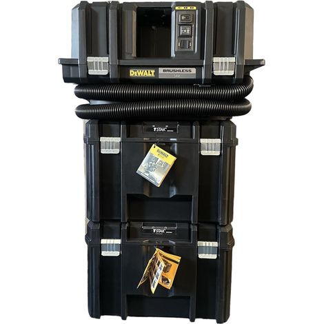 Dewalt DCV586MN-XJ Cordless XR FLexvolt Wet Dry Vacuum + 2x Deep 23L TSTAK Case (1/5)