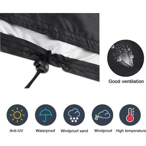 Housse de Protection Imperméable pour Canapé d'Extérieur, Table et Meubles de Jardin (120x120x74 cm)