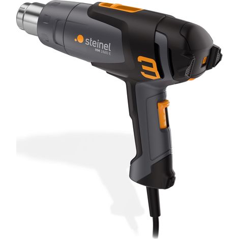 Steinel Pistola de aire caliente HM 1920 E, 2000 W, 80-600°C, pistola de aire caliente con calefacción cerámica, para retracción, filmación y soldadura de plásticos