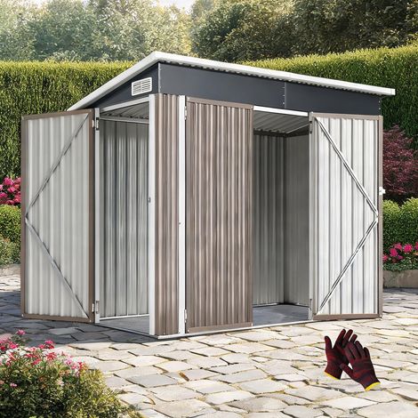 Abri de jardin en verzinkter acier 234 x 132 x 185 cm (1/5)