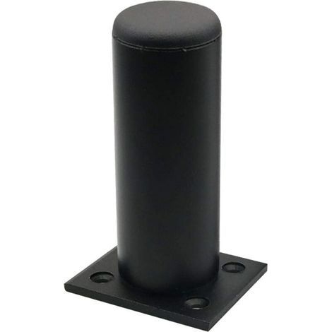 GENERIC-Pieds de table en alliage d'aluminium, pieds de meubles réglables en métal pour plan de travail, petit déjeuner, bar, bureau, armoire d'angle (Noir 1 Pièce, taille : 15 cm) (1/5)