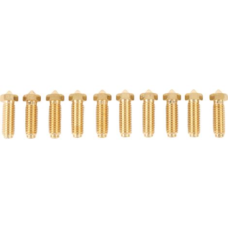 Kit de remplacement de 10 buses en laiton pour imprimante 3D Kobra 3 Combo S1 (0,4 mm).