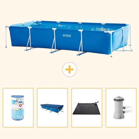 Intex Piscine Tubulaire Rectangulaire - 450x220x84 cm - 5-pièces S97 (1/5)