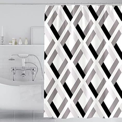 Extra Large Rideau de Bain 300 cm Rideau de Douche en Tissu, Rideau de Douche Anti Moisissure pour Salle de Bain, Rideaux de Douche Lavable (300x200CM)