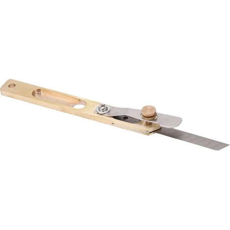 Couteau de Découpe en Laiton pour Cuir, Outil de Précision Réglable pour Travaux DIY et Créations Artistiques (1/5)