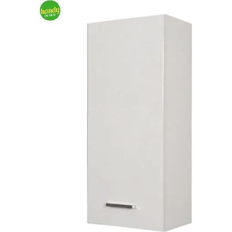 Pensile bagno sospeso un anta in melaminico bianco h.70cm l=34cm h=71cm p=22cm SAVINI (1/3)