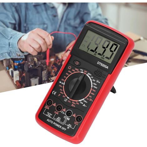 Multimètre numérique multifonctionnel ANENG DT9205A (rouge) (1/5)