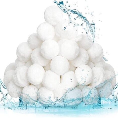 800 g 30-50 mm Boules filtrantes de piscine rutilisables, alternative au sable filtrant de piscine, adaptes de filtration de piscine (1/5)