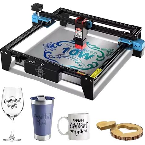 Graveur Laser, Contrôle Wi-Fi, Gravure Haute Vitesse, TTS-10 Pro, UE-a (1/2)