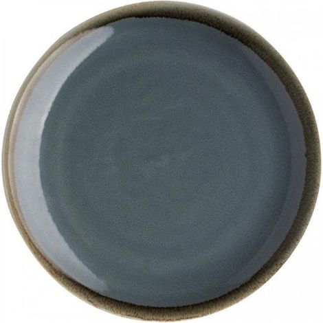 Lot de 6 assiettes rondes plates (Ø)230 mm, en porcelaine
