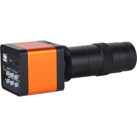 Caméra microscope USB 20MP HD, caméra industrielle avec objectif C-mount 130X, interface multimédia, pour usage industriel, AC 100-240V, prise UE (1/5)