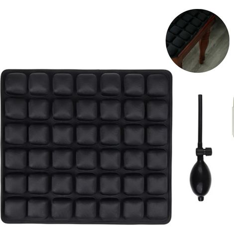 Cojín inflable para asiento, cojín de aire para asiento, asiento portátil para coche, silla de oficina, almohadilla para silla de ruedas, cojín ortopédico antiescaras para aliviar el dolor, colchoneta (1/5)