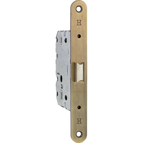 Picaporte centrado condena 70mm cuero canto redondo para puertas paso (1/2)