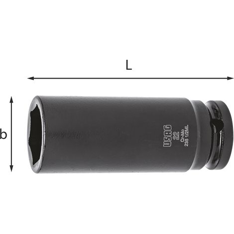 Chiave a bussola lunga Usag diametro 16 mm FULLCONTACT 1/2" UO2350278