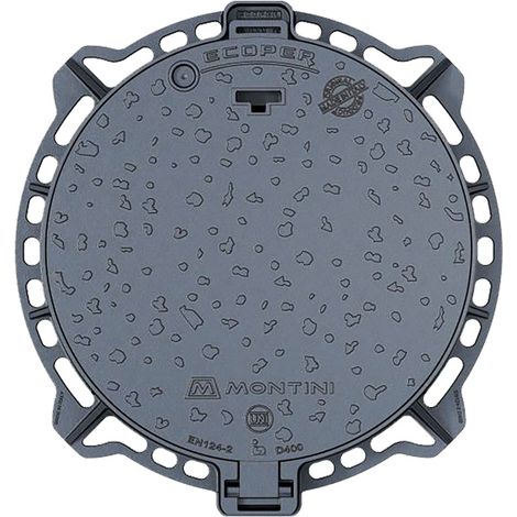 CHIUSINO IN GHISA CLASSE D400 ECOPER T - 85 - botola 65 cm / Kg 51 - MONTINI
