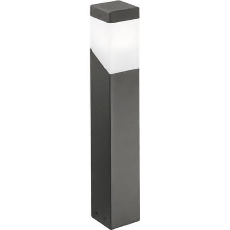 Borne D'Éclairage D'Extérieur Ges610 En Aluminium Finition Anthracite Avec Diffuseur Opale Raccordement E27 Ip44 - Gealuce (1/2)