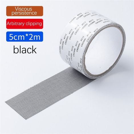 Ruban De Réparation Pour Moustiquaire - Fibre De Verre - 5 cm x 200 cm - Pour Portes Fenêtres Clôtures Piscines - 1 Pièce (1/3)
