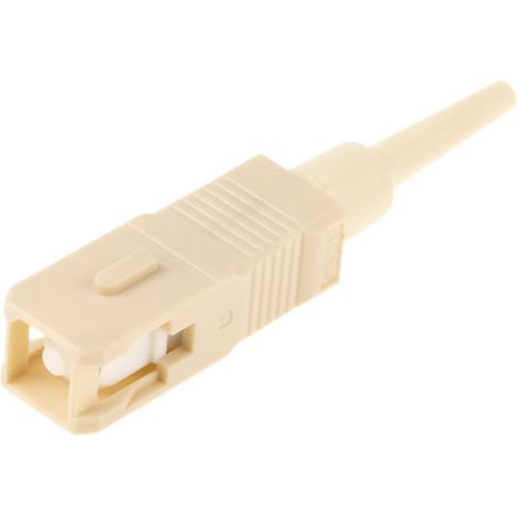 Connecteur pour fibre optique SC Simplex, Multimode, taille de la fibre 127µm ( Prix pour 1 )