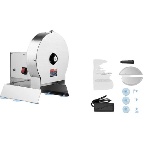 Coupe-légumes, Épaisseur Ajustable, Lames en Acier Inoxydable Durables, 120W (1/2)