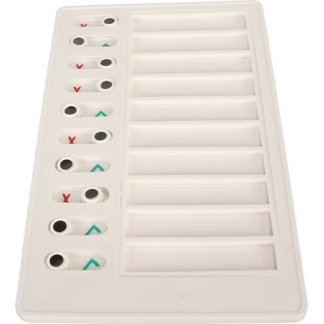 10 tableaux de tâches ménagères portables, mémos, tableaux en plastique, modèles de listes de contrôle d'autodiscipline à faire soi-même, notes autocollantes, messages, inspections en plastique (1/5)