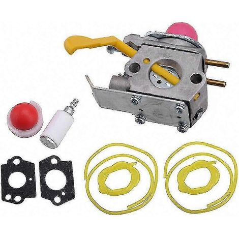 Carburateur avec Kit Joint pour Débroussailleuse Jonsered GT2124C Partner B250 Colibri, Pièces Tondeuse, Filtre à Carburant, Poire d'Amorçage et Tuyaux (1/5)