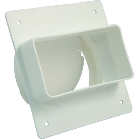 adattatore tondo/rettangolare bianco