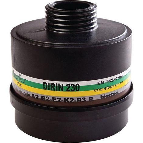 EKASTU Mehrbereichskombifilter DIRIN 230 EN 14387 DIN EN 148-1 A2 B2 E2 K2-P3R D - 422782 (1/7)