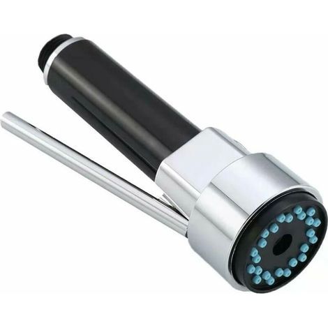 Douchette rétractable pour robinet cuisine filetage G1/2, laiton massif sans plomb finition chromée résistante aux rayures, installation rapide (1/5)