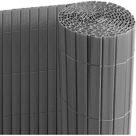 PVC Brise-Vue pour Terrasse Balcon Jardin Clôture Pare-Soleil Coupe-Vent, Couleur:Anthracite, Articles:Tapis de Protection de la Vie privée en PVC, Dimension:120 x 400 cm (1/5)